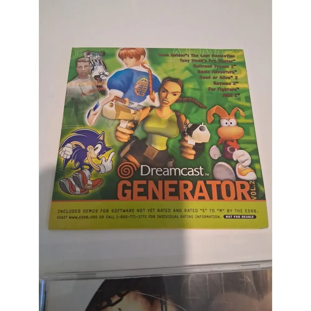 Sega Dreamcast Game Lot of 4 - Fighting Force 2, NBA 2K1, NFL 2K, Generator Vol